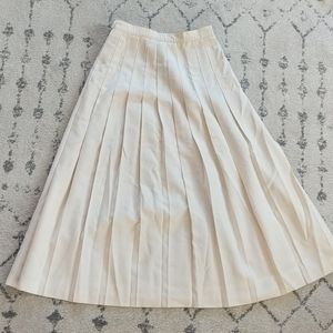 Vintage school girl style midi high waist skirt